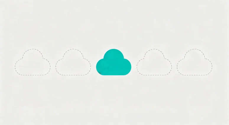 WgetCloud 品牌插画:云与线路的矢量意象,第三方整理页配图